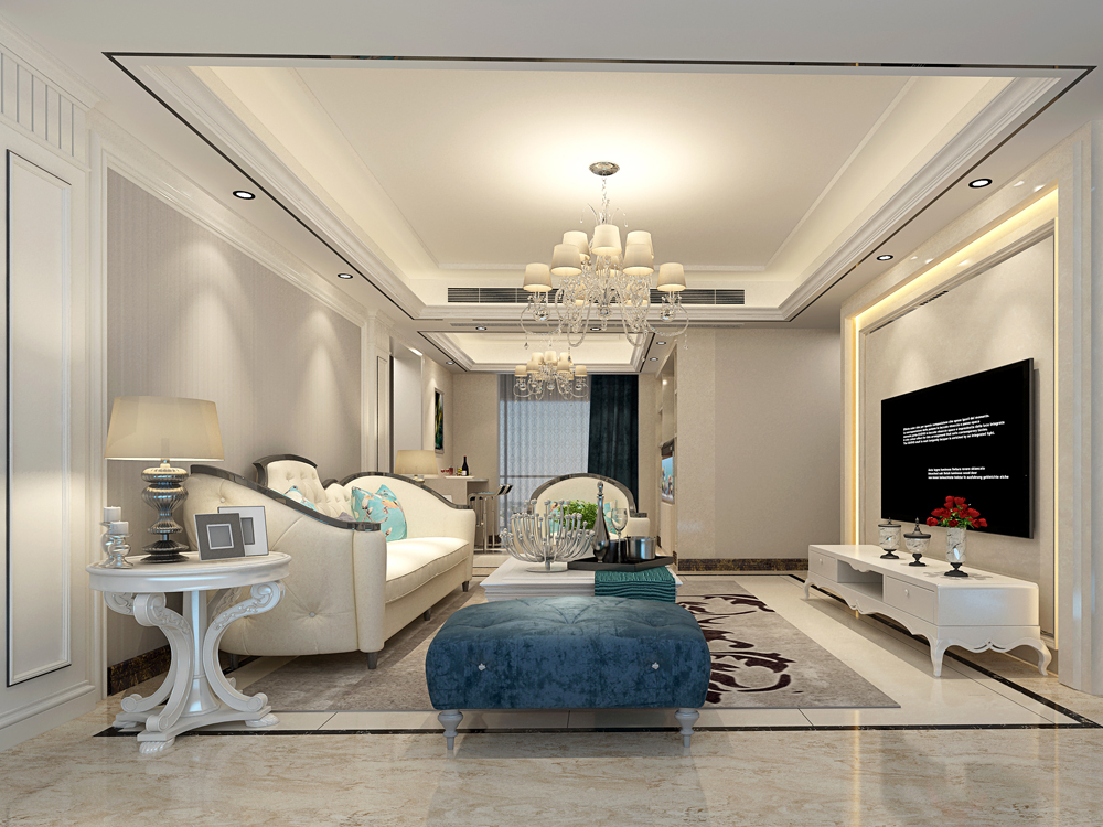 别墅欧式客厅装饰效果图 别墅欧式客厅装饰效果图